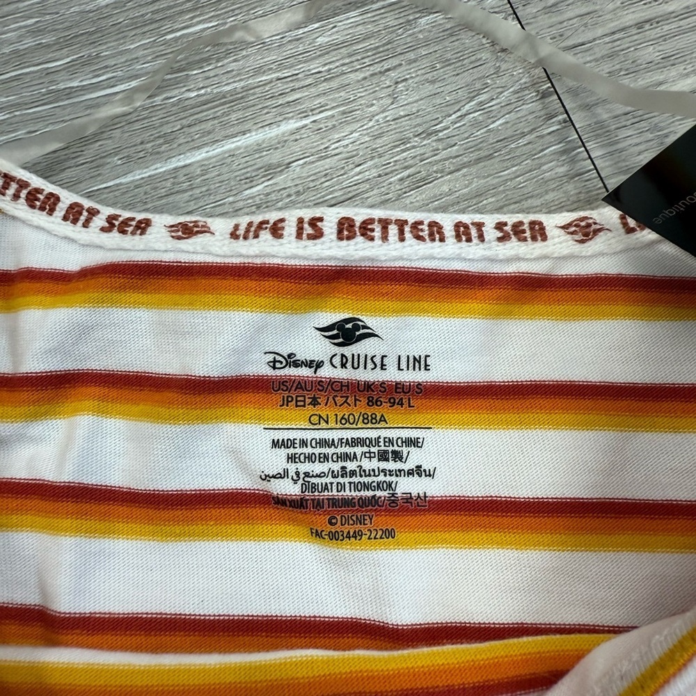 Disney Cruise Line Striped Tee - Size S - Picture 4 of 4